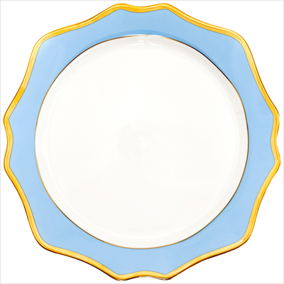 Teller flach 32cm _Sunflower hellblau__top